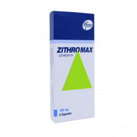 ZITHROMAX 250MG * 6 CAPS